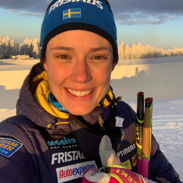 OEBERG Hanna, Sun in Oberhof and silver in single mixed relay with @sebastian_samuelsson 🥈☀️ (almost) perfect day 💯