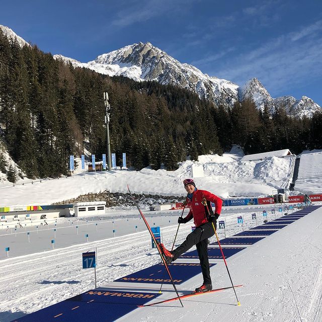 CLAUDE Florent, Hello from beautiful Antholz 😍🥰 🏔🔥☀️ @biathlonantholz
📷 ratsou @tommeke_lg
#italy #antholz #landscape #anotherbestday #montains #biathlon #sun #snow