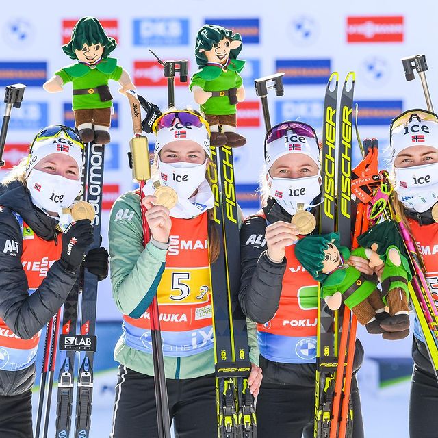 ECKHOFF Tiril, Team 💛This was so nerve wrecking and exciting, but we made it 🥇🥳🤗