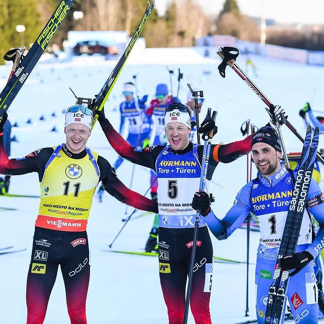 BOE Johannes Thingnes, YES!💥💥💥 Dobbeltseier!🎉 @tarjeiboe 🥇🤴🏻
📸: Soelzer via VOIGT Fotografie