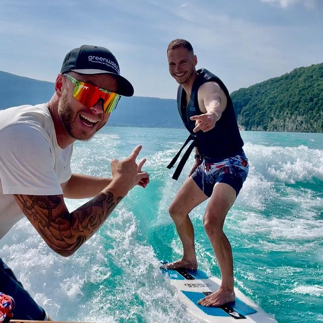 JACQUELIN Emilien, Quand ton prof est (enfin) heureux que tu gères (un peu) en wake surf 😂