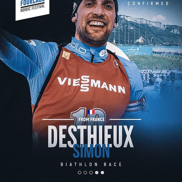 DESTHIEUX Simon, Heureux de participer au @mfnordicfestival le 4 septembre à Annecy ! Il y aura du beau monde et du beau spectacle 😁 ⚪️⚪️⚪️⚪️⚪️