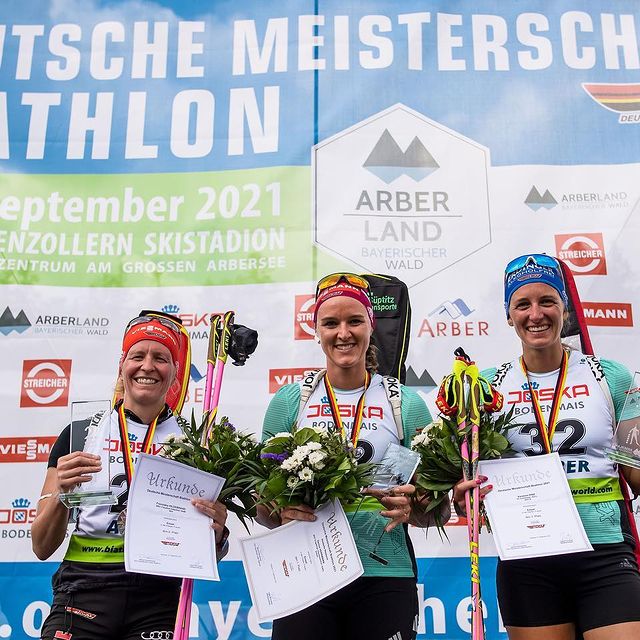 HERRMANN Denise, Einzel 🥇 bei der Deutschen Meisterschaft. Es ist schön wieder in einer Startnummer unterwegs zu sein! Morgen gehts weiter mit dem Sprint um 13:30 ⏰.
©️ @k_voigt_fotografie